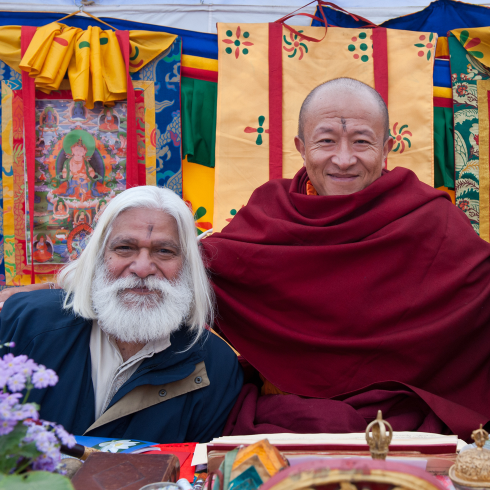 Rinpoche with community leaders
