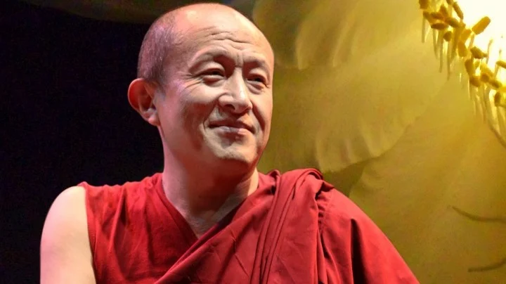 Rinpoche in teaching environment